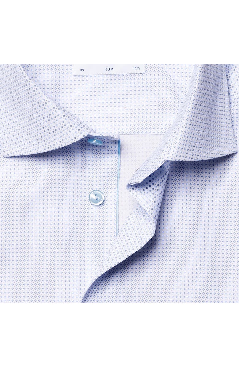 Eton Slim Fit Micro Print Dress Shirt, Alternate, color, 