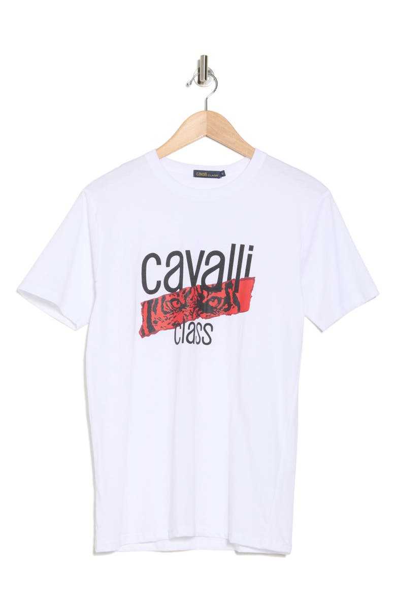 Cavalli Class Stretch Cotton Graphic T-Shirt, Alternate, color, 