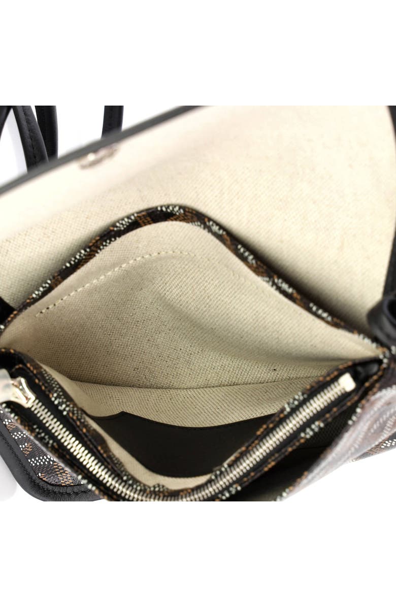 Pre-Owned Goyard Plumet Clutch Wallet Coated Canvas, Alternate, color, Black