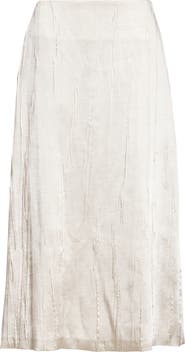 Brandon Maxwell The Tierney Satin Midi Skirt