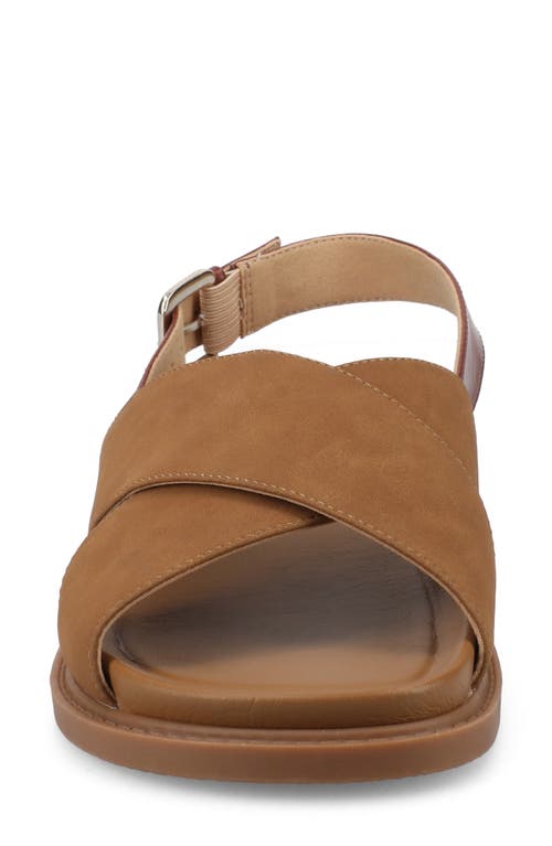 Journee Collection Marina Slingback Sandal In Tan Marrinna