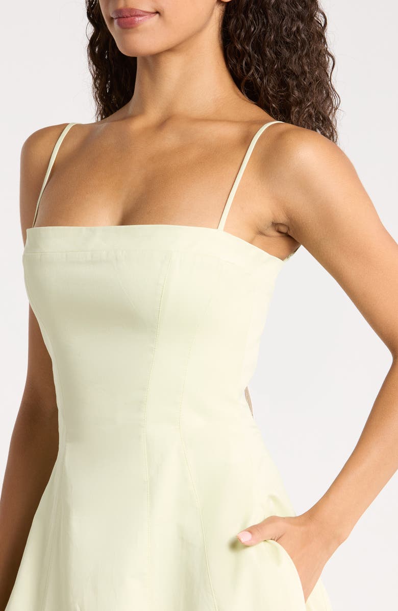 HOUSE OF CB Dolly Seamed Midi Sundress, Alternate, color, Matcha Green