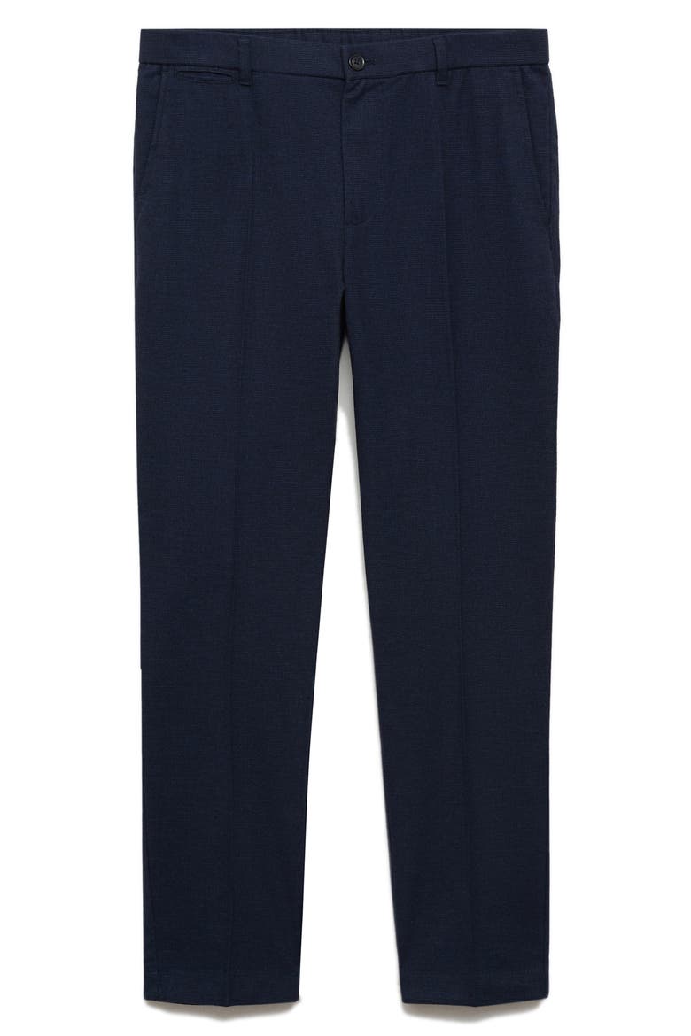 Check Slim Fit Pants, Main, color, INDIGO BLUE