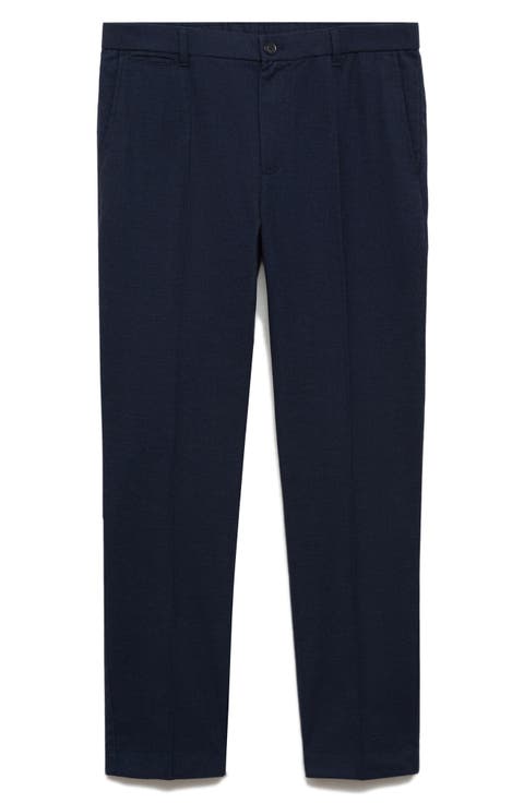 Check Slim Fit Pants