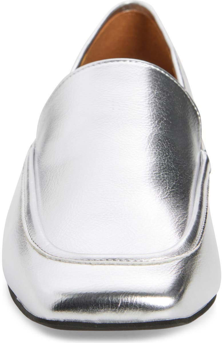 NORDSTROM RACK Franny Loafer, Alternate, color, Silver Metallic