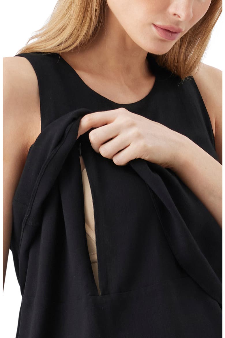 Lois Nursing Top, Alternate, color, Black