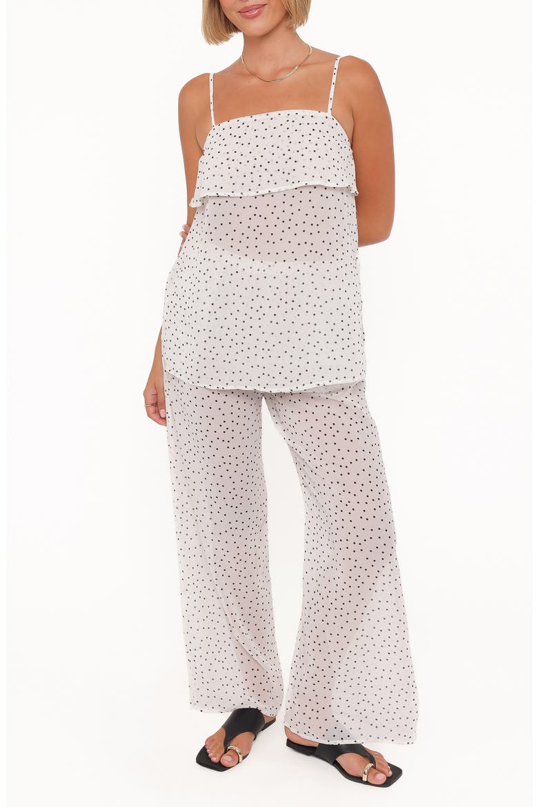 Hazel Cami & Pants Set, Main, color, CREAM POLKA DOT