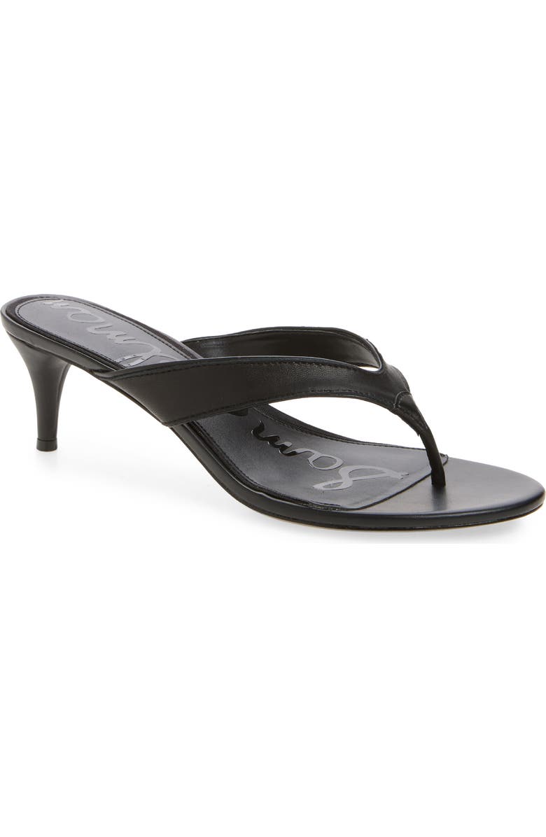 Sam Edelman Amie Kitten Heel Flip Flop, Main, color, Black