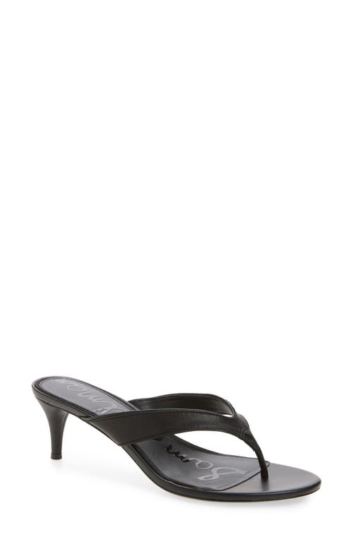 Sam Edelman Amie Kitten Heel Flip Flop in Black at Nordstrom, Size 9