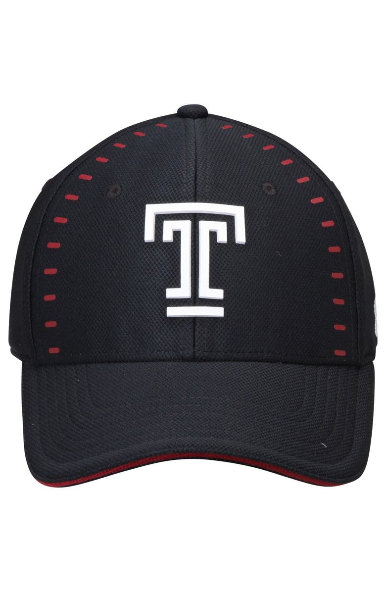 Under Armour Men's Under Armour Black Temple Owls Sideline Blitzing Accent Flex Hat, Alternate, color, 