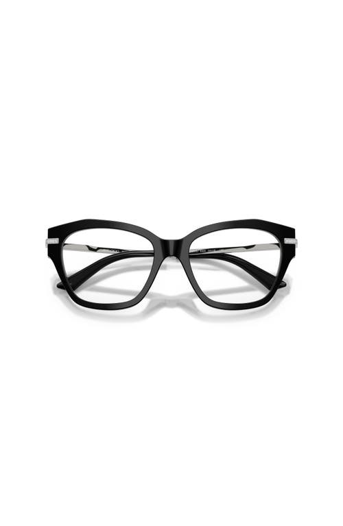 Jimmy Choo 54mm Cat Eye Optical Glasses In Black