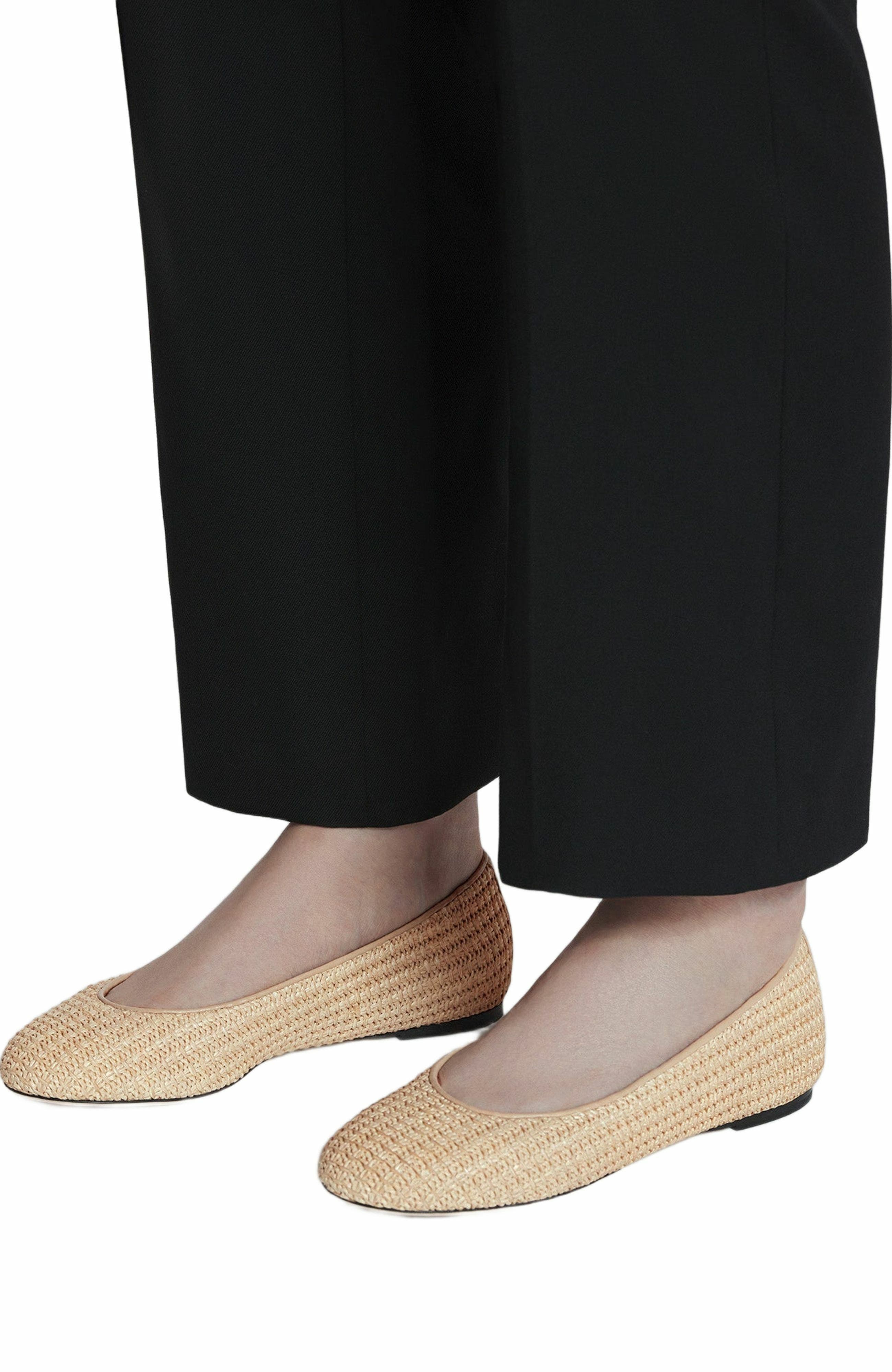 Lanvin Raffia Ballerina, Alternate, color, 