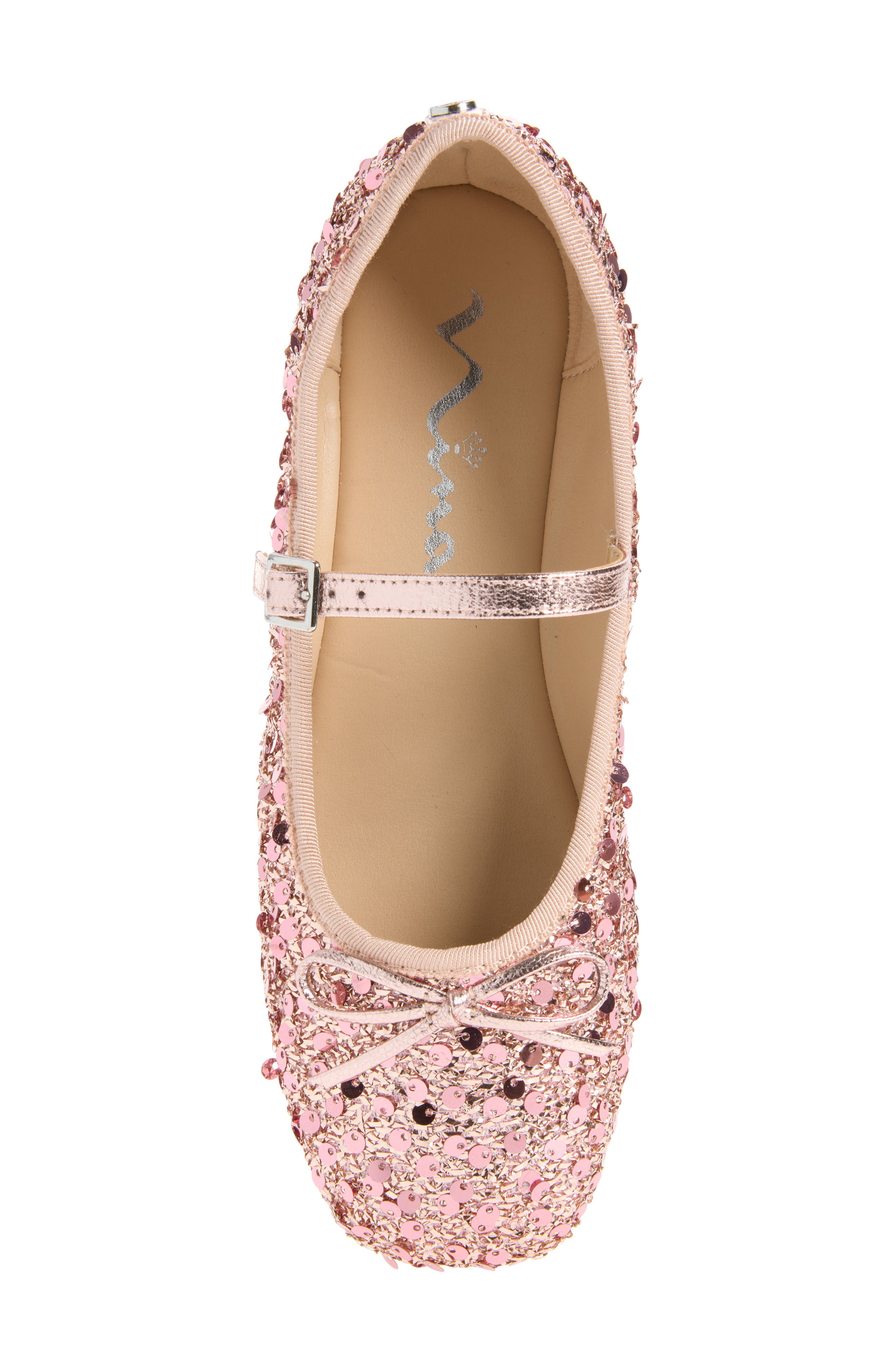 Kids' Sparklin Mary Jane Flat, Alternate, color, LT PINK PAILLETES/ MTLC