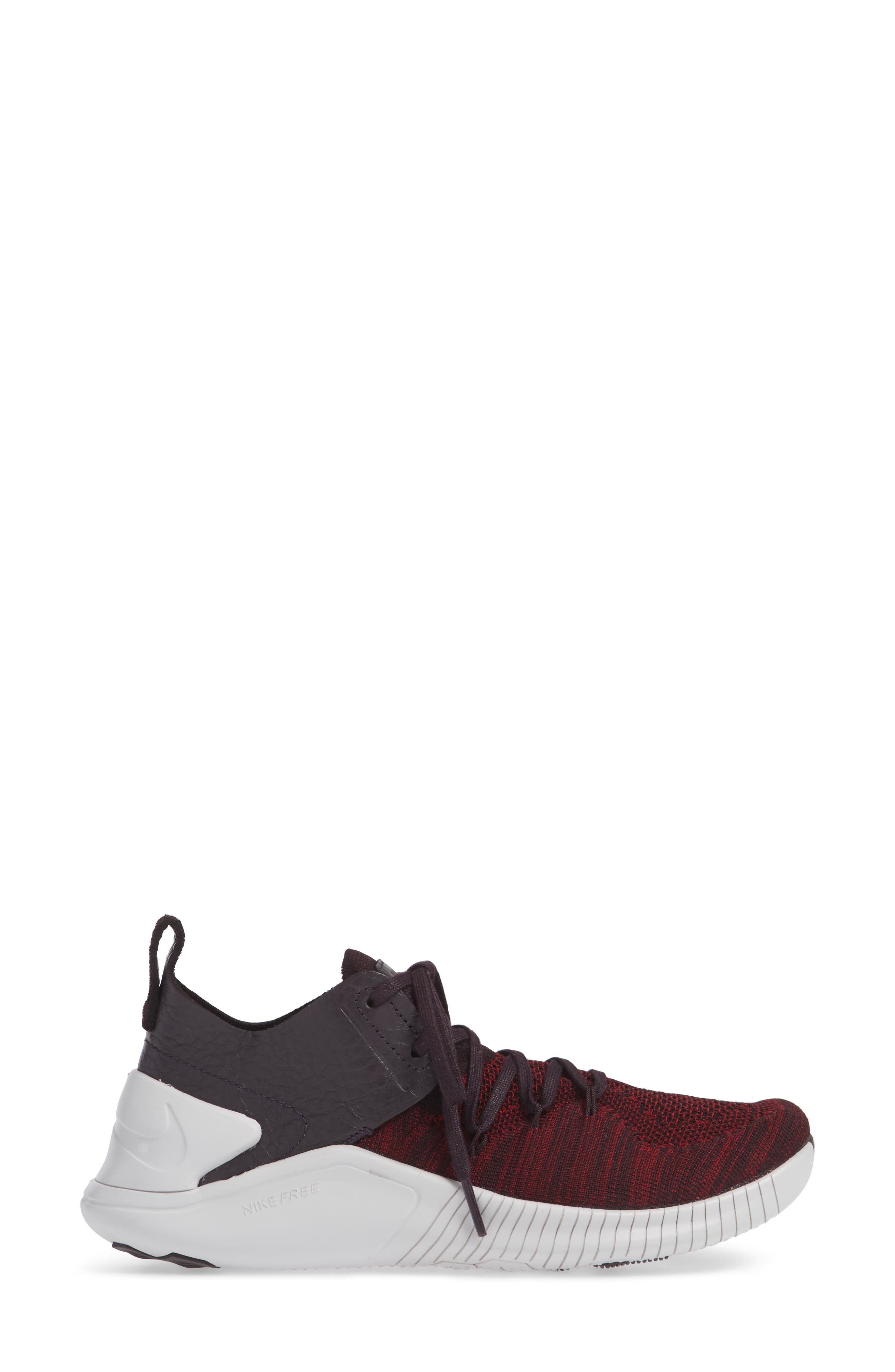 Free TR Flyknit 3 Training Shoe, Alternate, color, BURGUNDY ASH/ VAST GREY