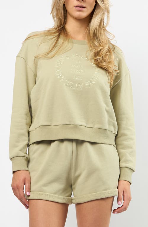 Viens Avec Moi The Lakeside Set Cotton Graphic Sweatshirt