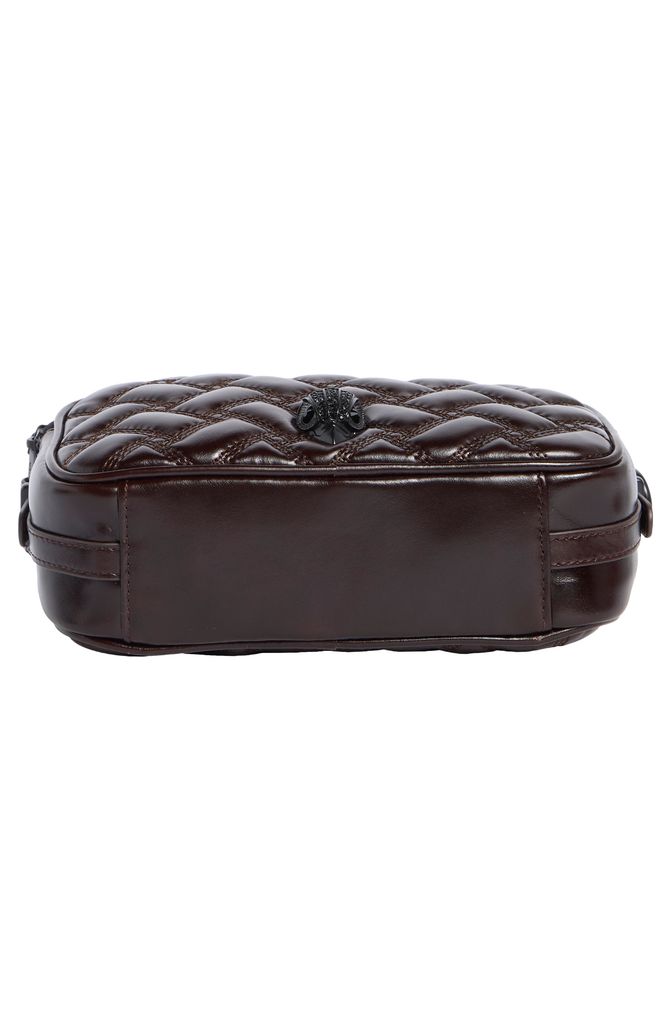 Kurt Geiger London Zip Kensington Camera Crossbody Bag, Alternate, color, Dark Brown