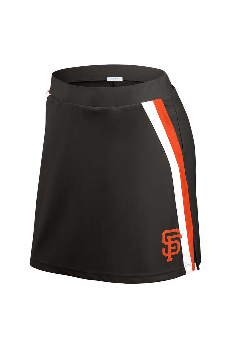 Women's WEAR by Erin Andrews Black San Francisco Giants Stripes Skort, Alternate, color, Black