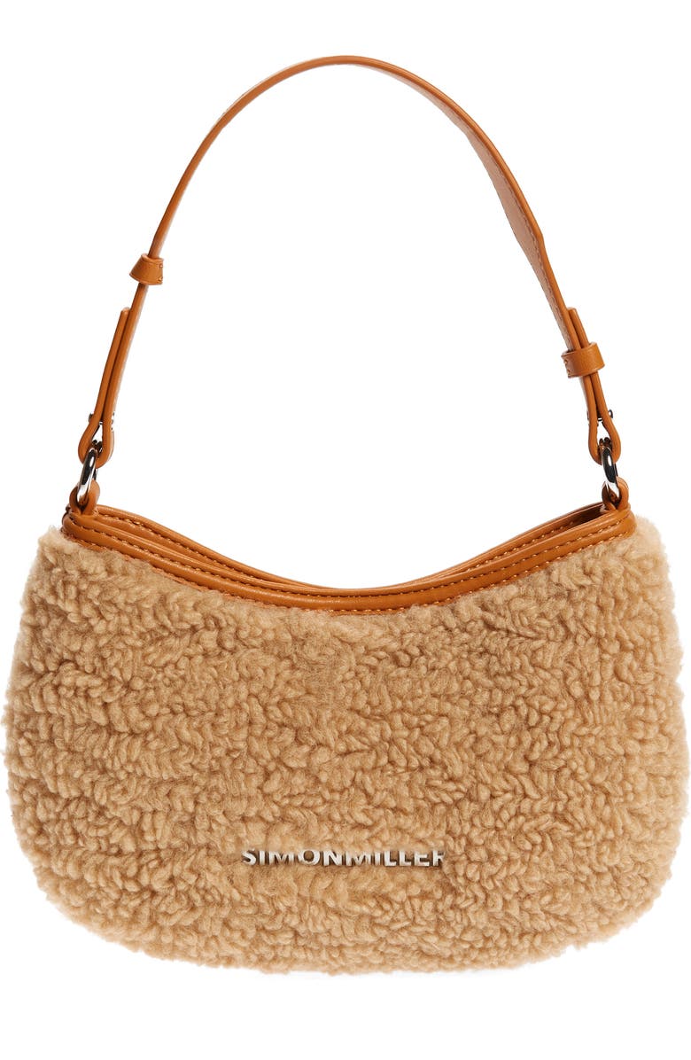 Simon Miller Mini Sasi Faux Shearling Shoulder Bag, Main, color,