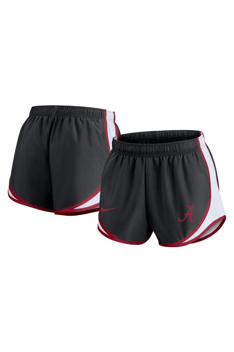 Women's Nike Black Alabama Crimson Tide Spring Break Tempo Performance Shorts, Main, color, Black