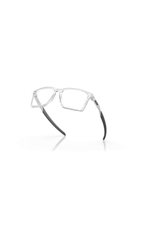 Oakley 56mm Rectangle Optical Glasses In Neutral