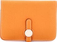 Pre-Owned Hermes Dogon Compact Wallet Leather