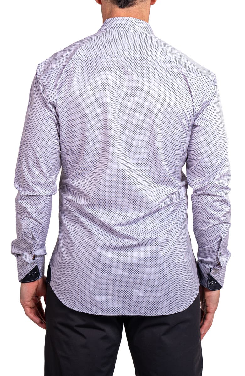 Maceoo Einstein Stretch Ascension Contemporary Fit Button-Up Shirt, Alternate, color, White