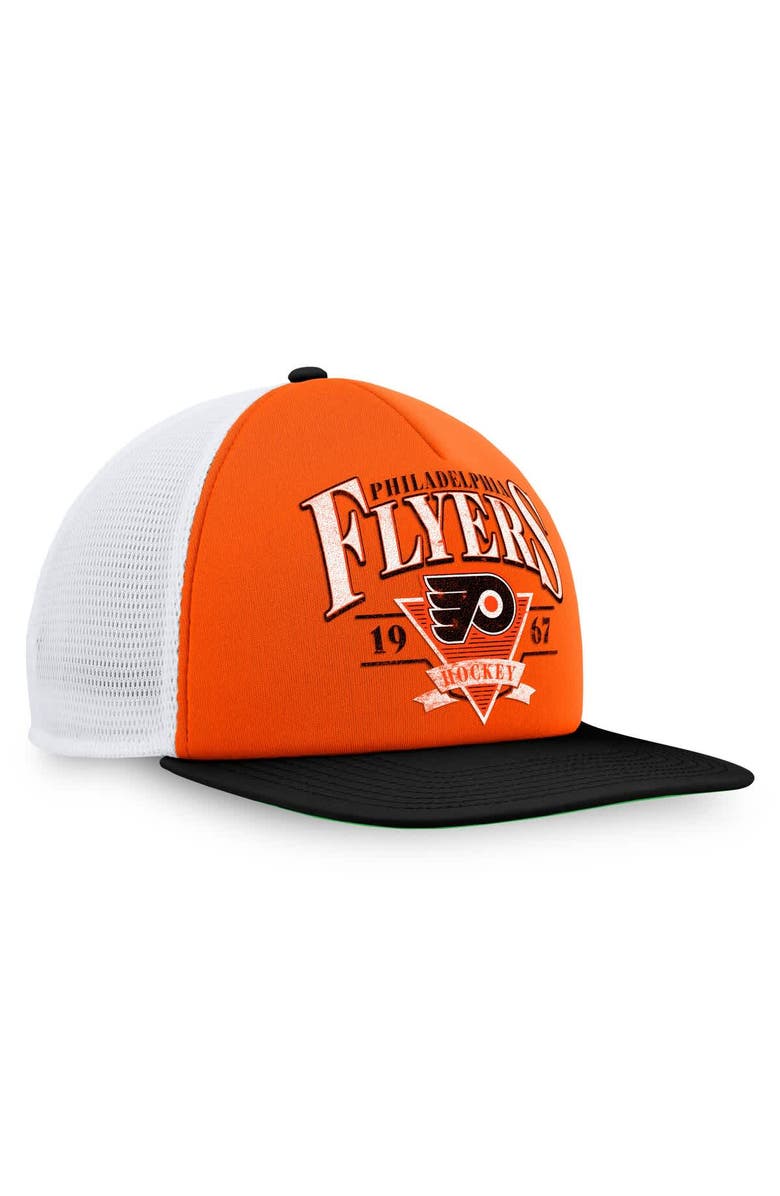 FANATICS Men's Fanatics  Orange Philadelphia Flyers Classic Foam Adjustable Trucker Hat, Alternate, color, Orange