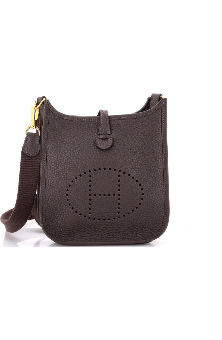 Pre-Owned Hermes Evelyne Bag Gen III Clemence TPM, Main, color, Ebene