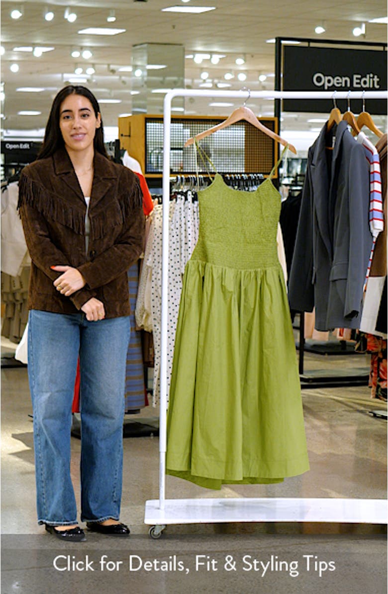 Granada Open Back Cotton Midi Sundress, sales video thumbnail