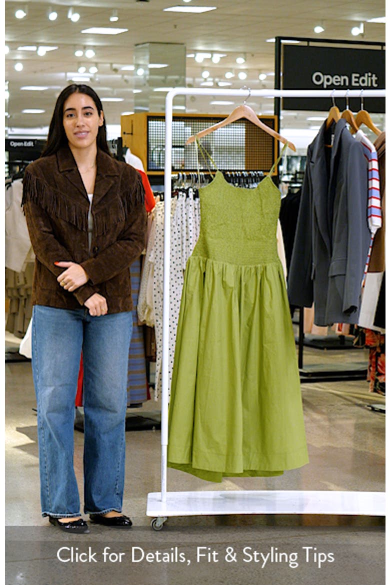 Granada Open Back Cotton Midi Sundress video