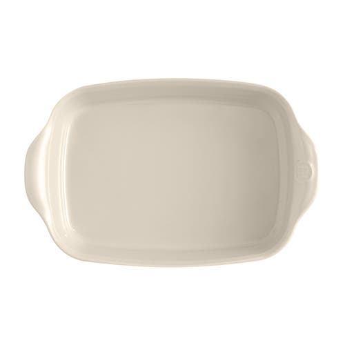 Emile Henry Individual Rectangle Baking Dish Ultime, 8.75" X 5.5" In White