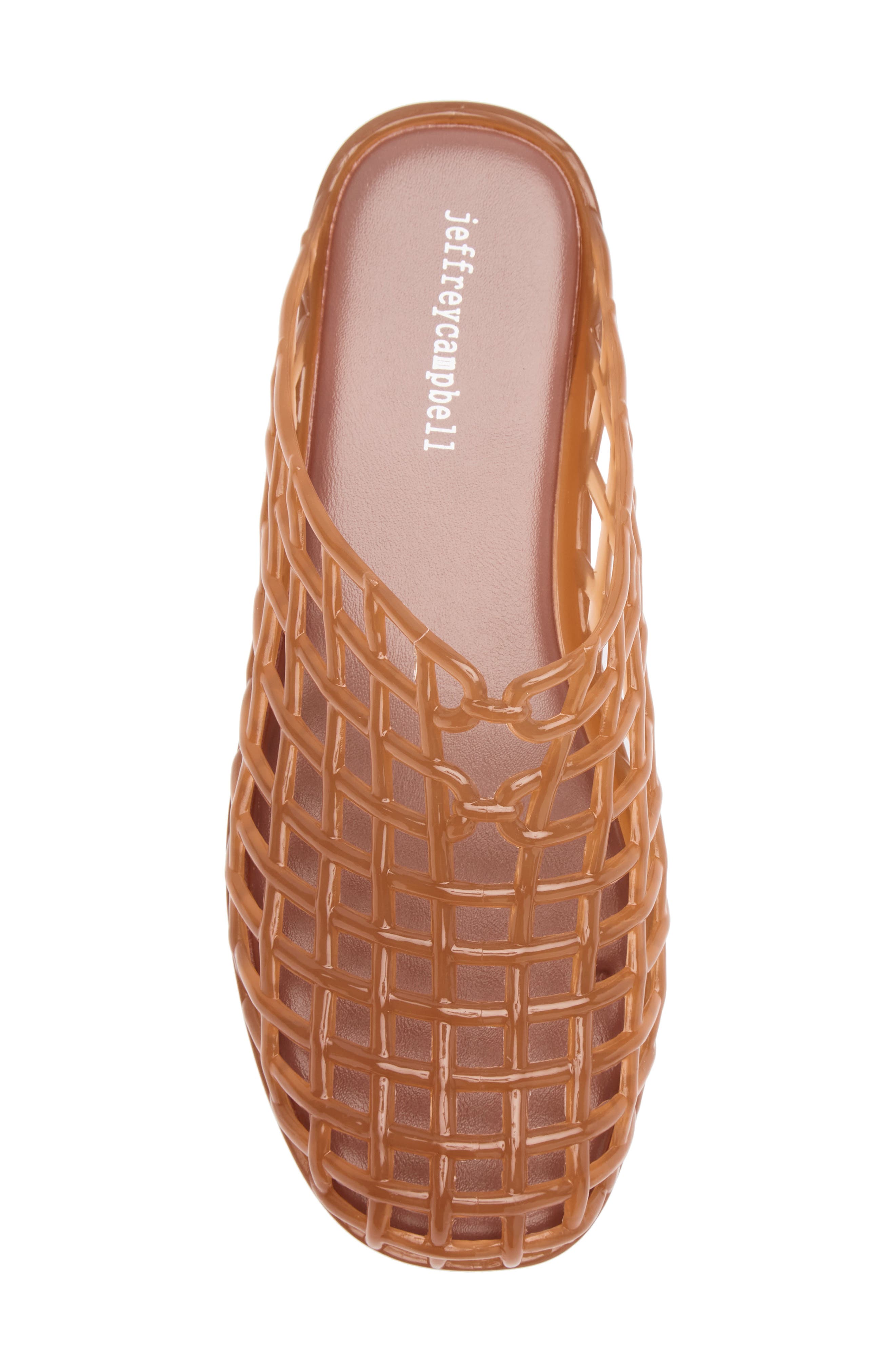 Sea Glass Jelly Mule, Alternate, color, CARAMEL