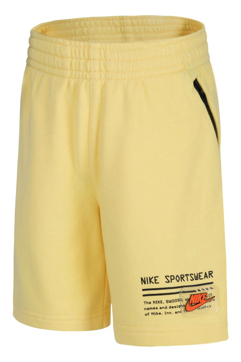 Kids' Sportswear Fleece Sweat Shorts, Alternate, color, SOFT YELLOW