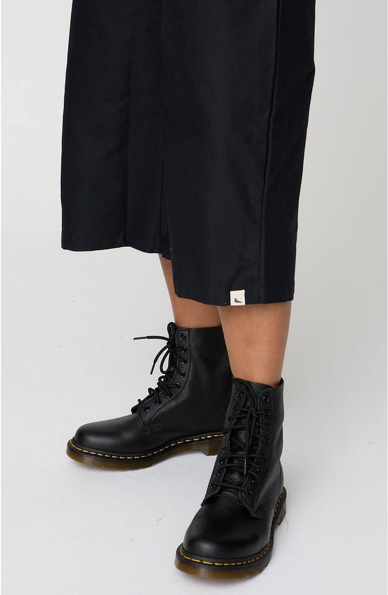 Turtledove London Organic Cotton Judy Crop Trousers, Alternate, color, Black