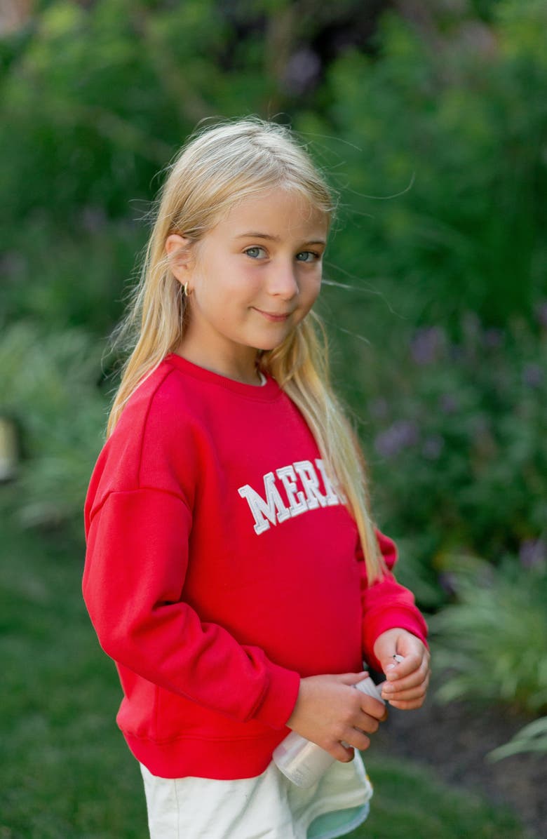 Bits & Bows Merry Sweatshirt, Alternate, color, Red