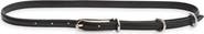LIFFNER Three Keepers Slim Leather Belt