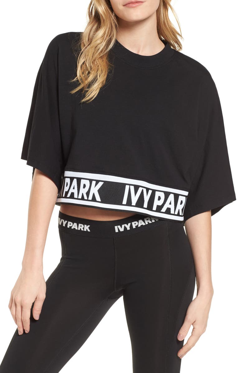 IVY PARK<sup>®</sup> Ivy Park Logo Tape Boxy Tee, Main, color,