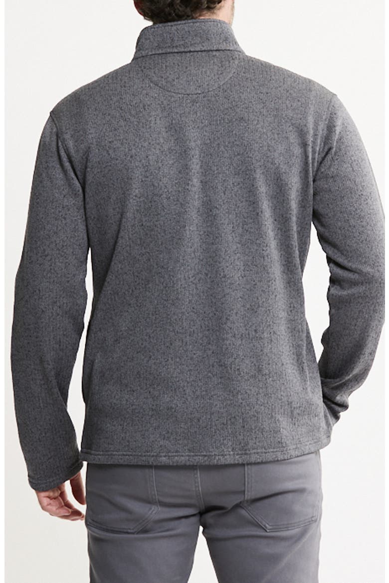 Stretch Fleece Quarter Zip Sweater, Alternate, color, GREY FLEECE