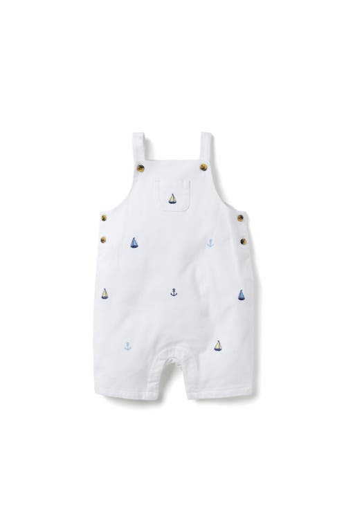Janie And Jack The Sailboat Overall In White