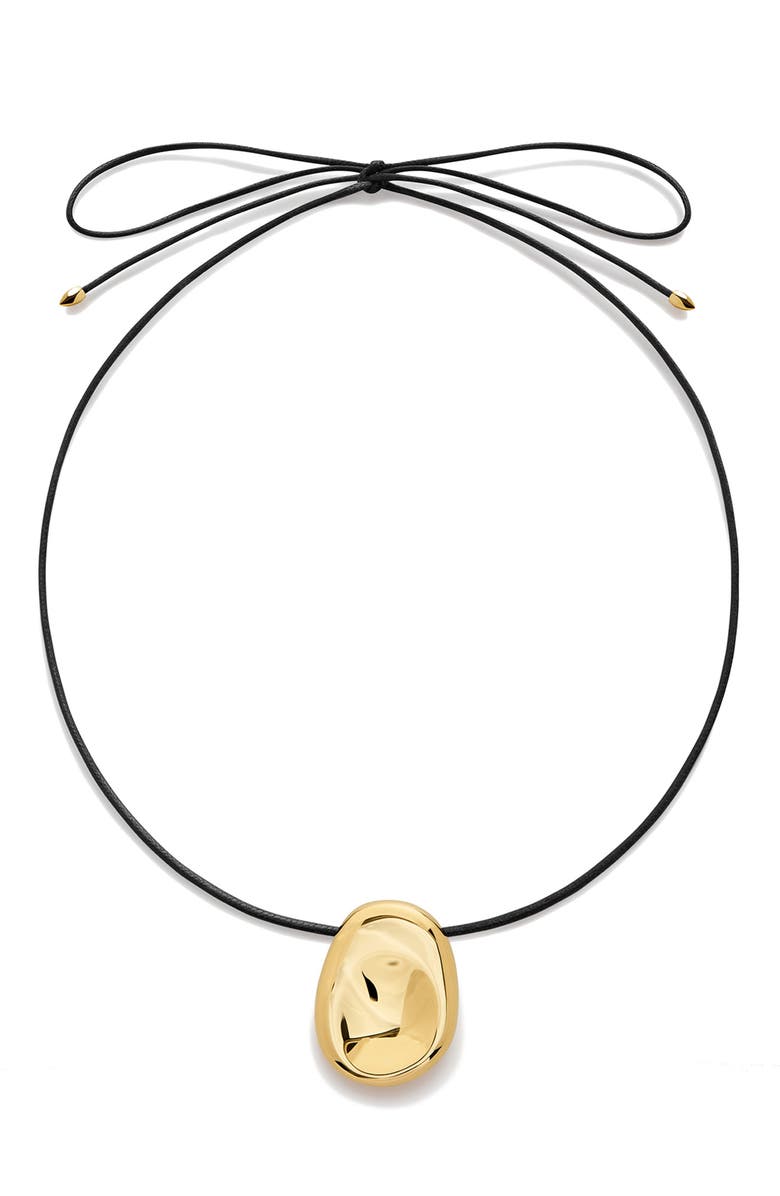 Monica Vinader Aria Cord Necklace, Main, color, 18K Gold Vermeil