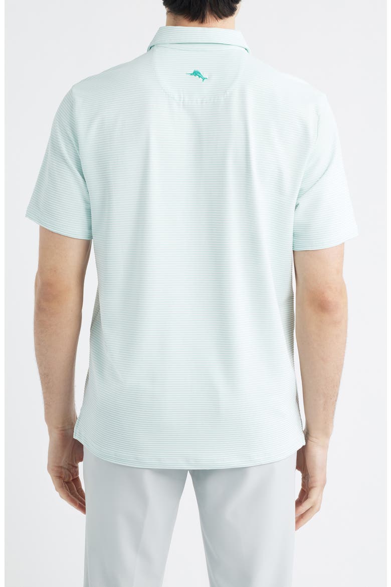 Catch The Wave Stripe IslandZone® Polo, Alternate, color, CLOUDLESS