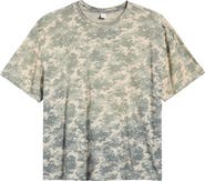 Elwood Slub Print Cotton Crewneck T-Shirt