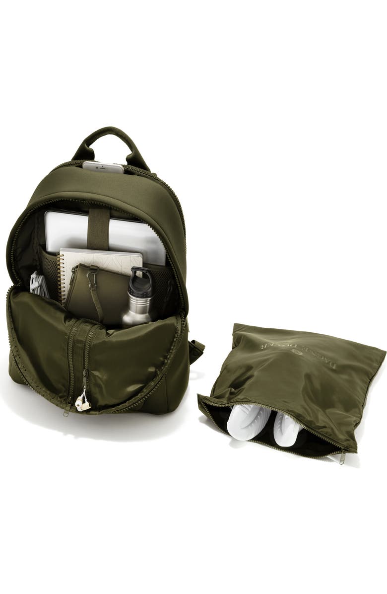 Dagne Dover Dakota Large Neoprene Backpack, Alternate, color, Dark Moss