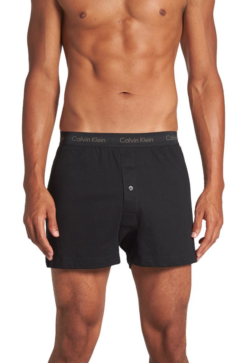 3-Pack Cotton Boxers, Main, color, BLACK/ GREY/ WHITE