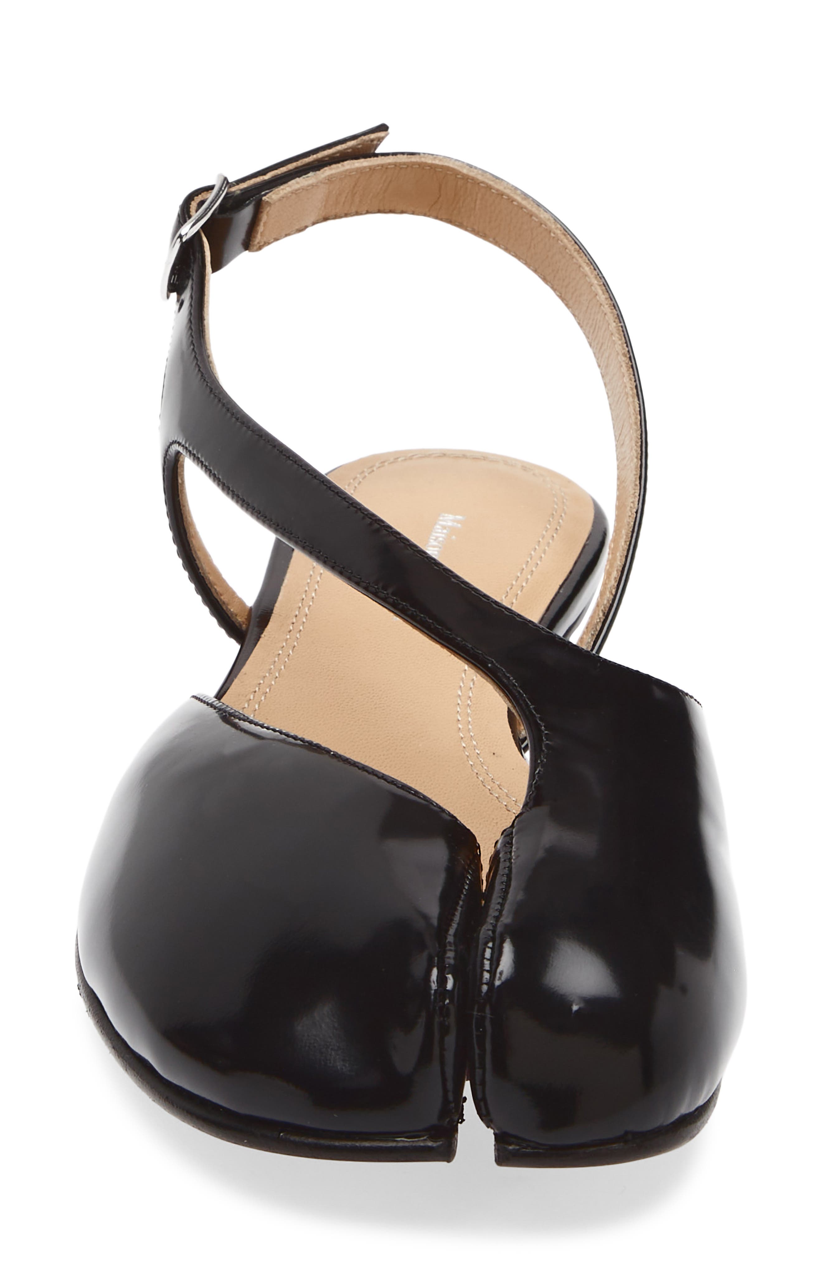 Maison Margiela Tabi Slingback Flat, Alternate, color, Black