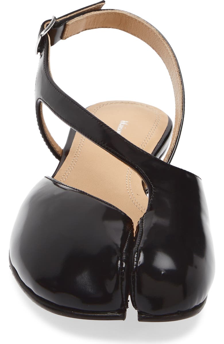 Maison Margiela Tabi Slingback Flat, Alternate, color, Black