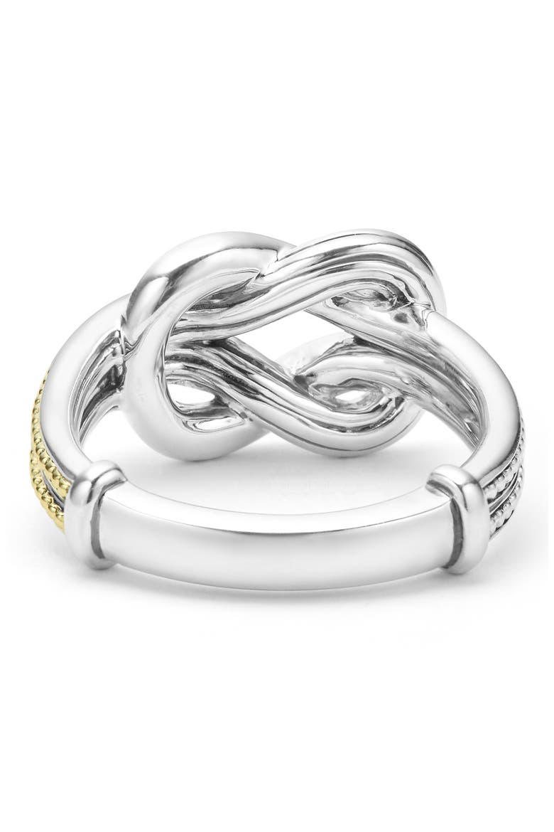 Newport Diamond Knot Ring, Alternate, color, SILVER/ GOLD