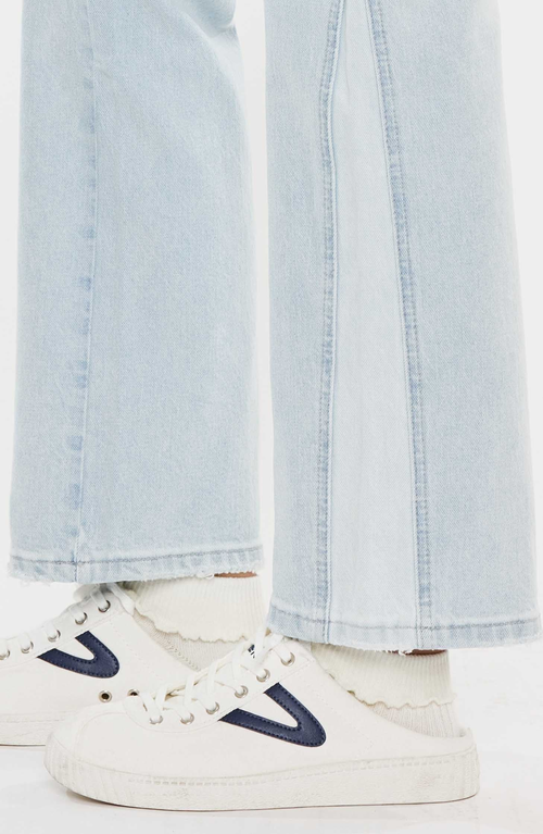 Kancan Maple High Rise Straight Jeans In Light In Blue