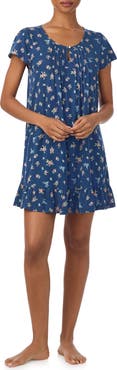 Lauren Ralph Lauren Print Short Sleeve Nightgown