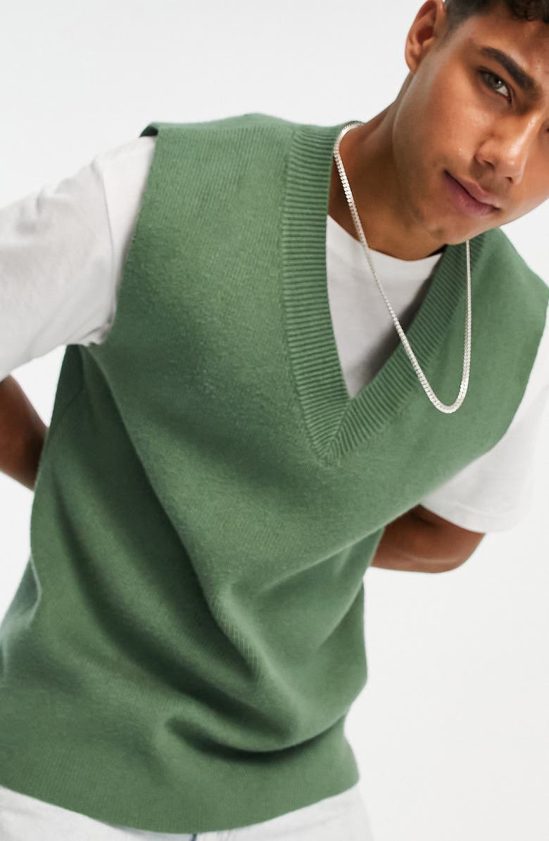 Topman Essential V-Neck Muscle Tank, Alternate, color, 